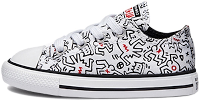 (Toddler) Converse Keith Haring x Chuck Taylor All-Star Canvas Shoes /Black 'White' 771862C Buy (Toddler) Converse Keith Haring x Chuck Taylor All-Star Canvas Shoes /Black 'White' 771862C
