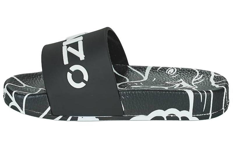 Order (PS) Kenzo 拖鞋 '黑色图案印花' K5903309BC