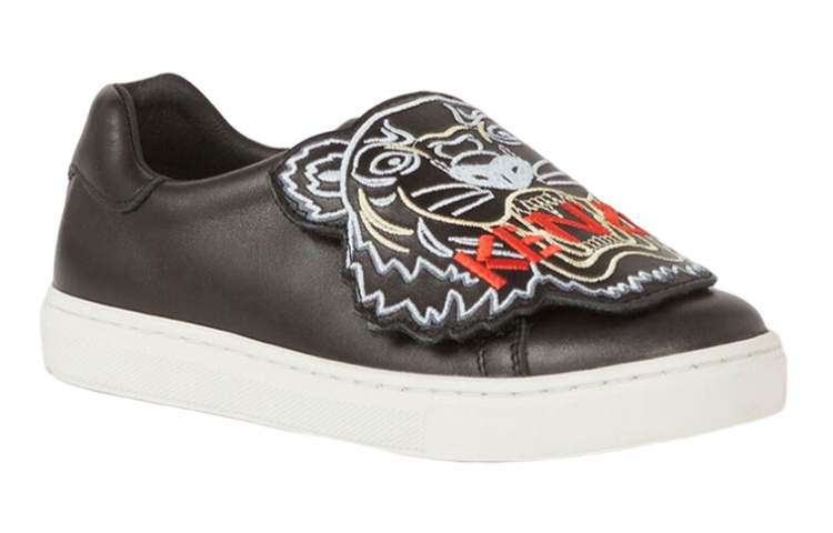 (PS) Kenzo Tiger Leather Low 'Black' 圖 2