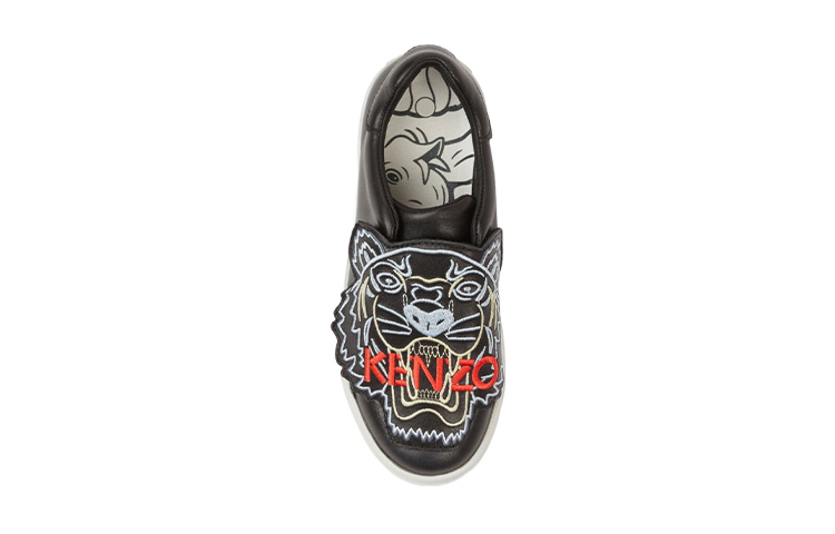 (PS) Kenzo Tiger Leather Low 'Black' 圖 4