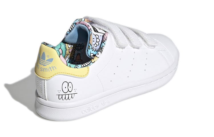 Shop (PS) (유아용) Kevin Lyons x 아디다스 스탠 스미스 CF J '유쾌한 아트워크' H05271 H05271