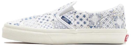 (Preschool) KITH x Vans OG Classic Slip-On LX 'Azulejo Tile' VN0A5KXMWHT (Preschool) KITH x Vans OG Classic Slip-On LX 'Azulejo Tile' VN0A5KXMWHT
