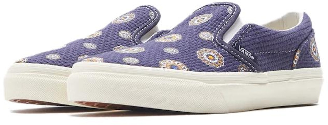 (PS) KITH x Vans OG Classic Slip-On LX 'Medallion' Lelaki/Kasut Perempuan VN0A5KXM0VB Lookbook (PS) KITH x Vans OG Classic Slip-On LX 'Medallion' Lelaki/Kasut Perempuan VN0A5KXM0VB
