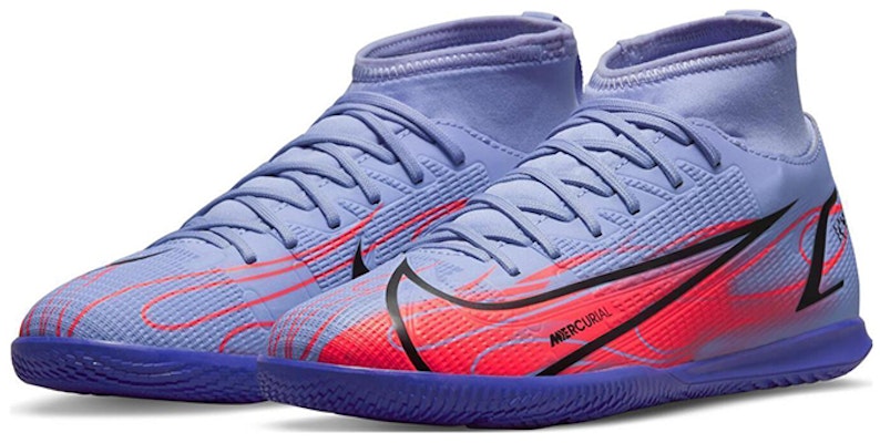 (PS) Kylian Mbappé x Nike Mercurial Superfly 8 Club IC 'Flames' Sepatu Futsal DB0932-506 Lookbook (PS) Kylian Mbappé x Nike Mercurial Superfly 8 Club IC 'Flames' Sepatu Futsal DB0932-506