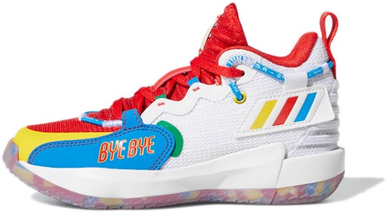 【BP幼童】Lego x adidas Dame Extply 7 耐磨復古籃球鞋 白紅藍 Buy 【BP幼童】Lego x adidas Dame Extply 7 耐磨復古籃球鞋 白紅藍