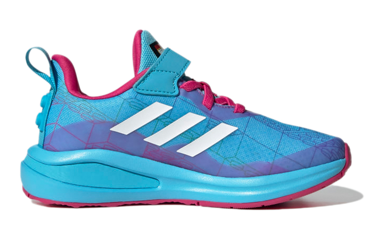 Order 兒童 Lego x adidas Fortarun 彈性鞋帶 魔術貼 防滑透氣 低筒運動鞋 藍紅