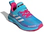 Lookbook (PS) LEGO x adidas FortaRun X Elastic Lace J 'Batu Biru Cyan Cerah' G57948