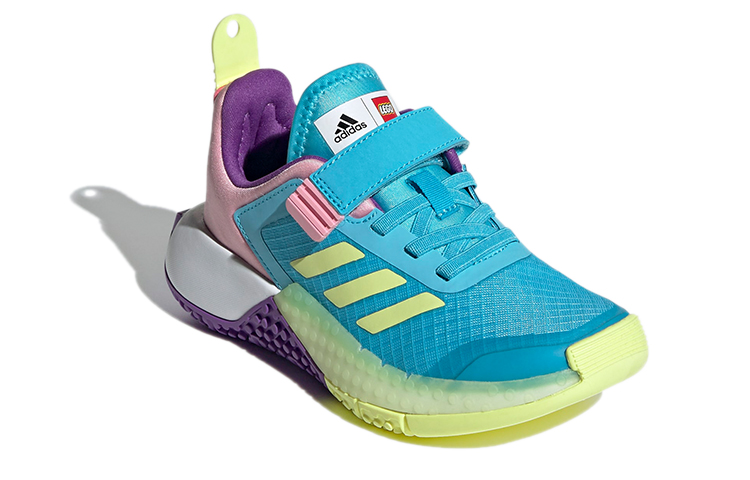 Lookbook 兒童 LEGO/樂高 x adidas 樂高聯名 低筒 兒童跑步鞋 藍粉