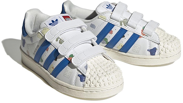 (PS) 乐高 x 阿迪达斯 Superstar CF J '白蓝砖块和人偶' IF2201 Lookbook (PS) 乐高 x 阿迪达斯 Superstar CF J '白蓝砖块和人偶' IF2201