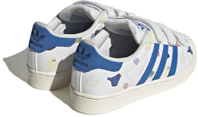 (PS) 乐高 x 阿迪达斯 Superstar CF J '白蓝砖块和人偶' IF2201 Shop (PS) 乐高 x 阿迪达斯 Superstar CF J '白蓝砖块和人偶' IF2201