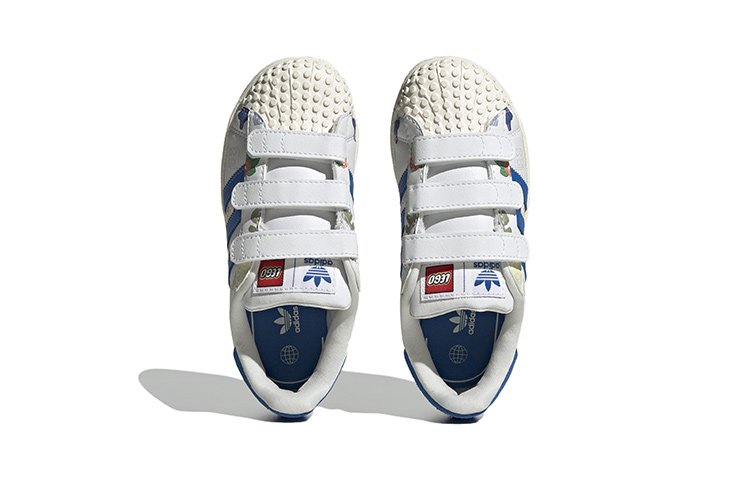 Purchase (PS) 乐高 x 阿迪达斯 Superstar CF J '白蓝砖块和人偶' IF2201