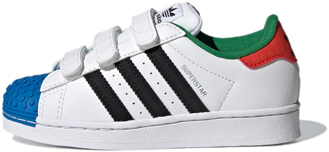(Preschool) LEGO x adidas Superstar CF J 'White Red Blue' H03963 Buy (Preschool) LEGO x adidas Superstar CF J 'White Red Blue' H03963