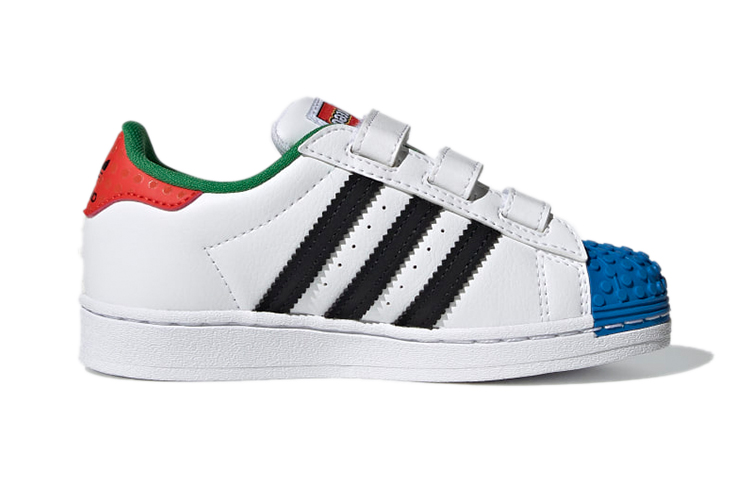 Order (PS) LEGO x adidas Superstar CF J 'Putih Merah Biru' H03963