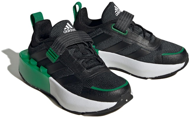 (JR) adidas Tech Runner EL x LEGO 'Hitam Hijau Teras' ID9524 Shop (JR) adidas Tech Runner EL x LEGO 'Hitam Hijau Teras' ID9524