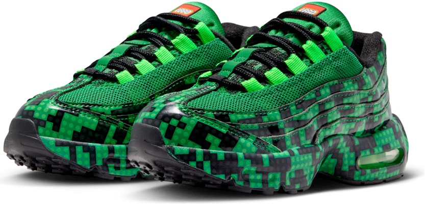 (Preschool) LEGO x Nike Air Max 95 'Lucky Green' IO4800-300 Details for (Preschool) LEGO x Nike Air Max 95 'Lucky Green' IO4800-300