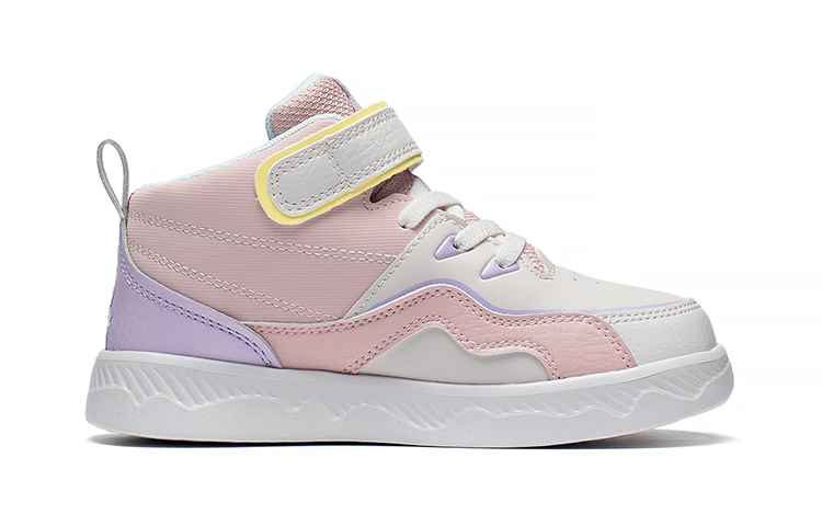 Order 中童 LiNing李寧 937 MID 舒適 耐磨 中幫 運動休閒鞋 粉紫色