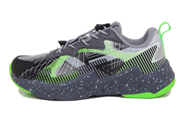 Buy (Preschool) Li-Ning 'Black Grey Green' YKCS120-11