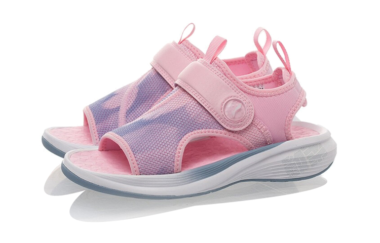 Lookbook (Preschool) Li-Ning 'Light Comfort Pink and Blue Sandals' YKUR008-6