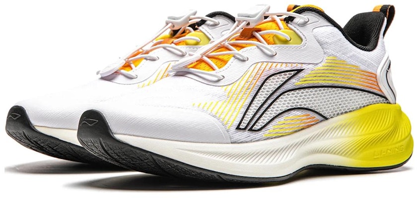 (Preschool) Li-Ning 'Light Foam White Yellow Black' YKFT062-13 Lookbook (Preschool) Li-Ning 'Light Foam White Yellow Black' YKFT062-13
