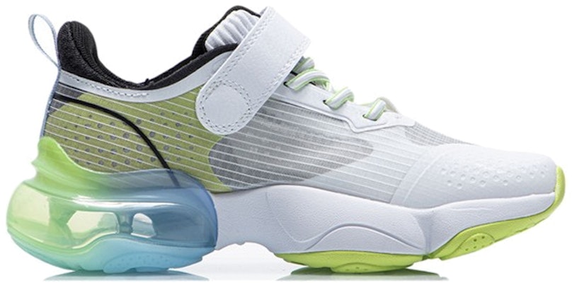 (Preschool) Li-Ning 'White Grey Half Palm Air Cushion Breathable Shock-Absorbing Running' YKCR076-3 Order (Preschool) Li-Ning 'White Grey Half Palm Air Cushion Breathable Shock-Absorbing Running' YKCR076-3