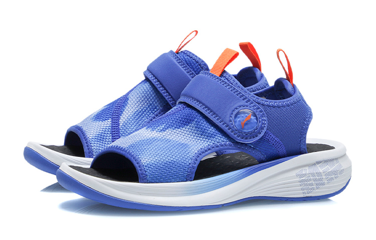 Lookbook (Preschool) Li-Ning 'Zhi Rou Breathable Sandal - Blue' YKUR008-7
