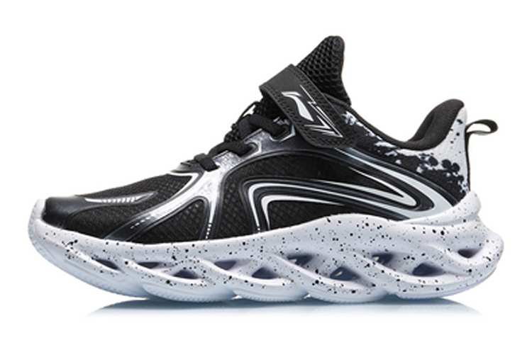 (Preschool) Li-Ning Arc Running Shoes Low 'Black White' YKFQ026-1
