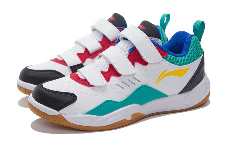 Lookbook (Preschool) Li-Ning Badminton Shoes Low 'White Green' AYTR028-2