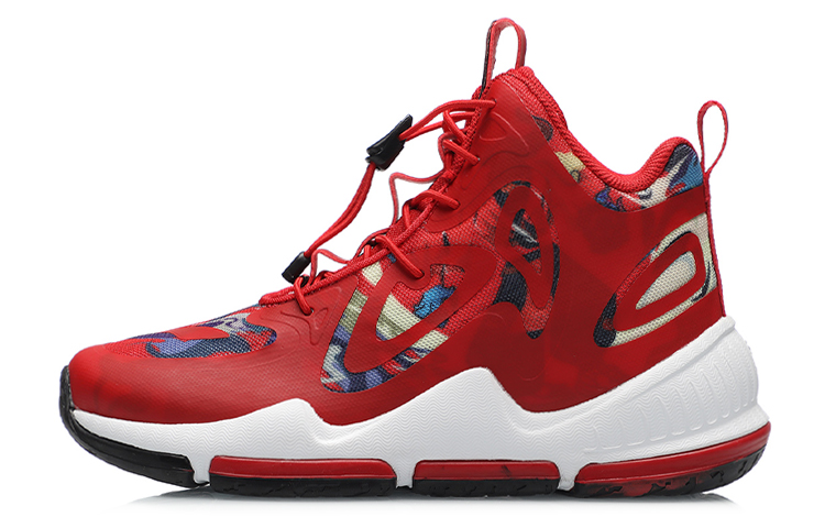 (Preschool) Li-Ning Basketball High 'Red Black Mandarin Duck' YKBR016-9