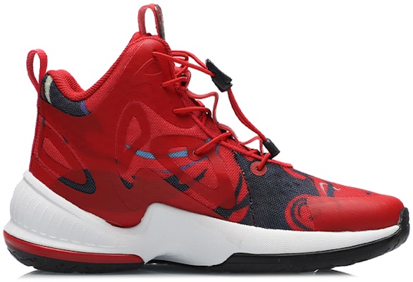 (Preschool) Li-Ning Basketball High 'Red Black Mandarin Duck' YKBR016-9 Order (Preschool) Li-Ning Basketball High 'Red Black Mandarin Duck' YKBR016-9