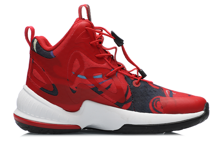 Order (Preschool) Li-Ning Basketball High 'Red Black Mandarin Duck' YKBR016-9