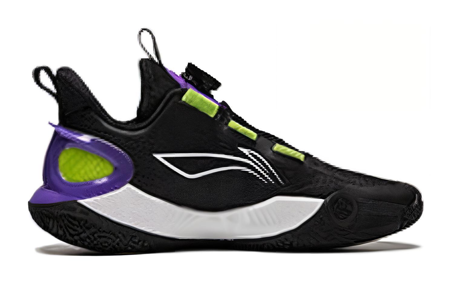 Order (PS) Li-Ning Sepatu Basket Low 'Hitam Hijau' YKBU052-5