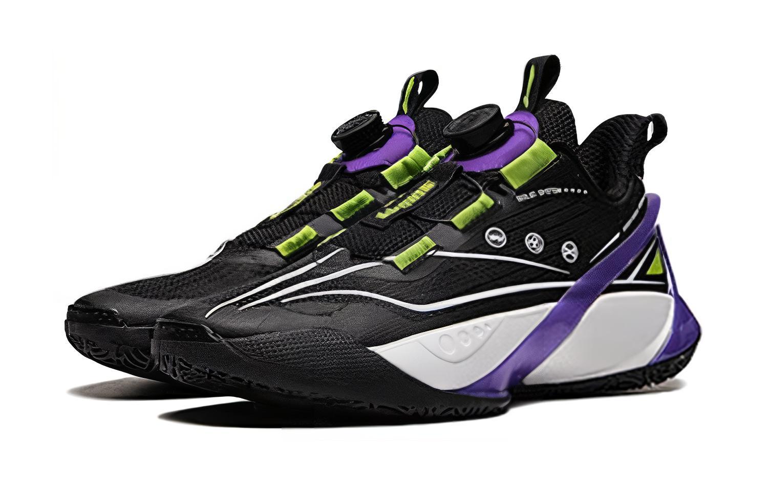 Lookbook (Preschool) Li-Ning Basketball Low 'Black Green' YKBU052-5