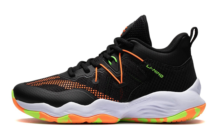 (Preschool) Li-Ning Basketball Low 'Black Orange' YKBS034-3