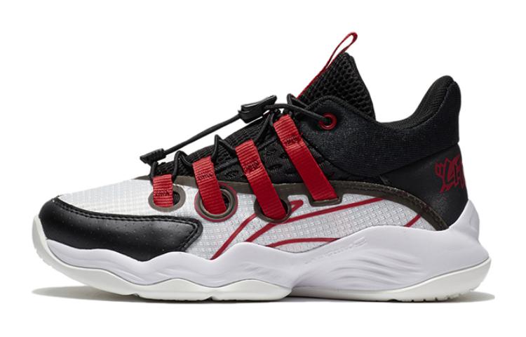 (Preschool) Li-Ning Basketball Low 'White Black' YKBS010-1