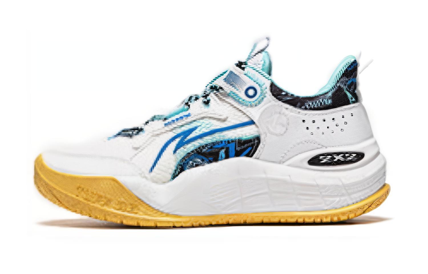 (Preschool) Li-Ning Basketball Low 'White Blue' YKBU048-9