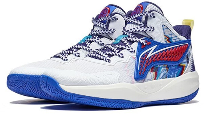 (Preschool) Li-Ning Basketball Low 'White Blue' YKBT044-3 Lookbook (Preschool) Li-Ning Basketball Low 'White Blue' YKBT044-3