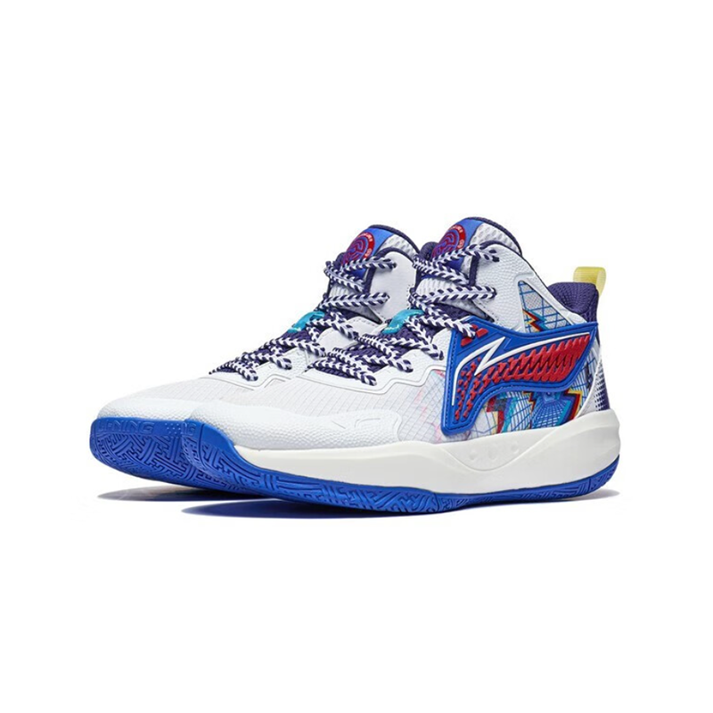 Lookbook (Preschool) Li-Ning Basketball Low 'White Blue' YKBT044-3