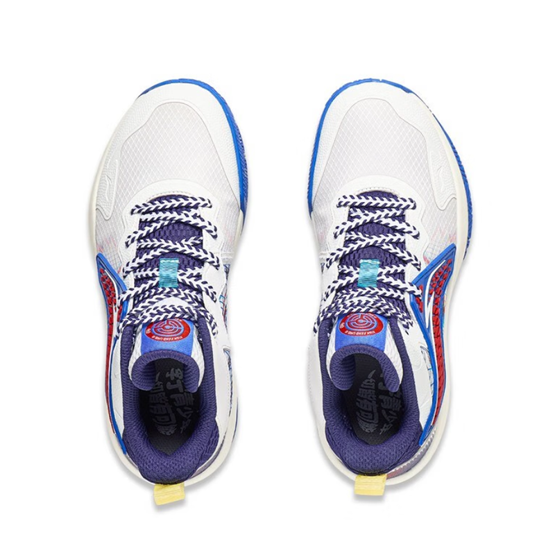 Shop (Preschool) Li-Ning Basketball Low 'White Blue' YKBT044-3