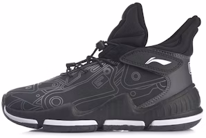 (Preschool) Li-Ning Basketball Mid 'Black Shock-Absorbing' YKBQ036-11 (Preschool) Li-Ning Basketball Mid 'Black Shock-Absorbing' YKBQ036-11