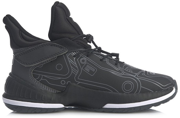 (Preschool) Li-Ning Basketball Mid 'Black Shock-Absorbing' YKBQ036-11 Order (Preschool) Li-Ning Basketball Mid 'Black Shock-Absorbing' YKBQ036-11