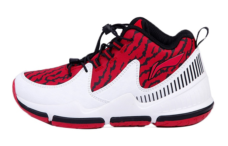 (Preschool) Li-Ning Basketball Shoes 'Black Red White' YKBP094-1
