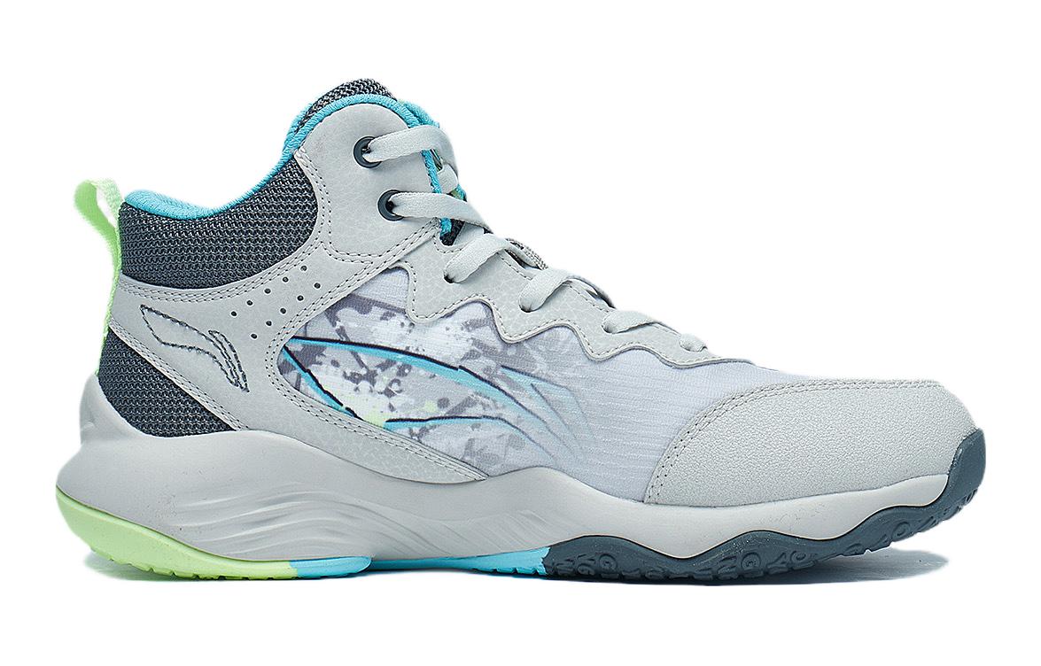 Order (PS) Kasut Bola Keranjang Li-Ning 'Micro Crystal Grey Storm Grey' YKBT048-1