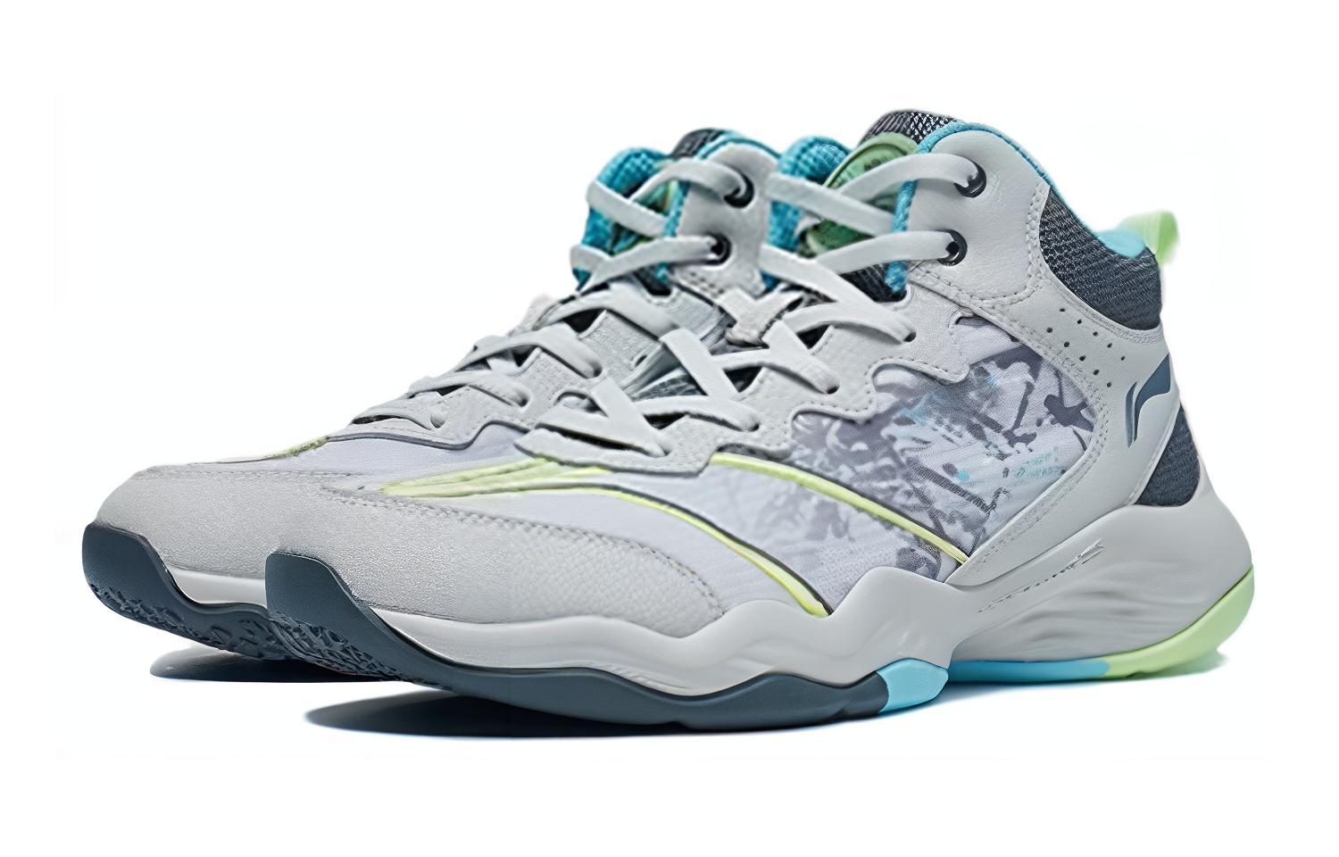 Lookbook (PS) Kasut Bola Keranjang Li-Ning 'Micro Crystal Grey Storm Grey' YKBT048-1