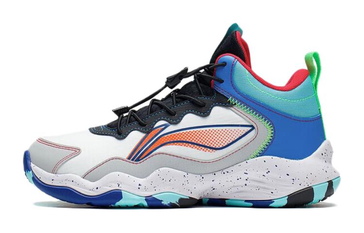 Buy (Preschool) Li-Ning Basketball Shoes 'Standard White Coin Grey' YKBR050-57