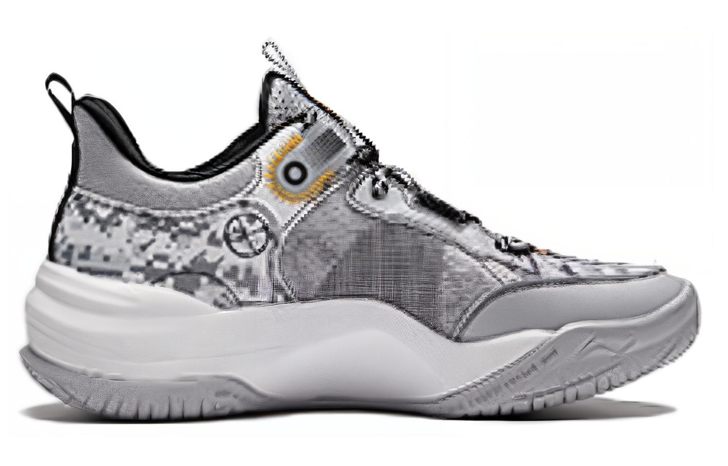 Order (Preschool) Li-Ning Basketball Shoes Low 'Grey White' YKBU048-1