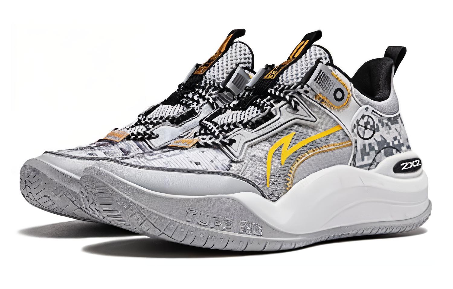 Lookbook (Preschool) Li-Ning Basketball Shoes Low 'Grey White' YKBU048-1