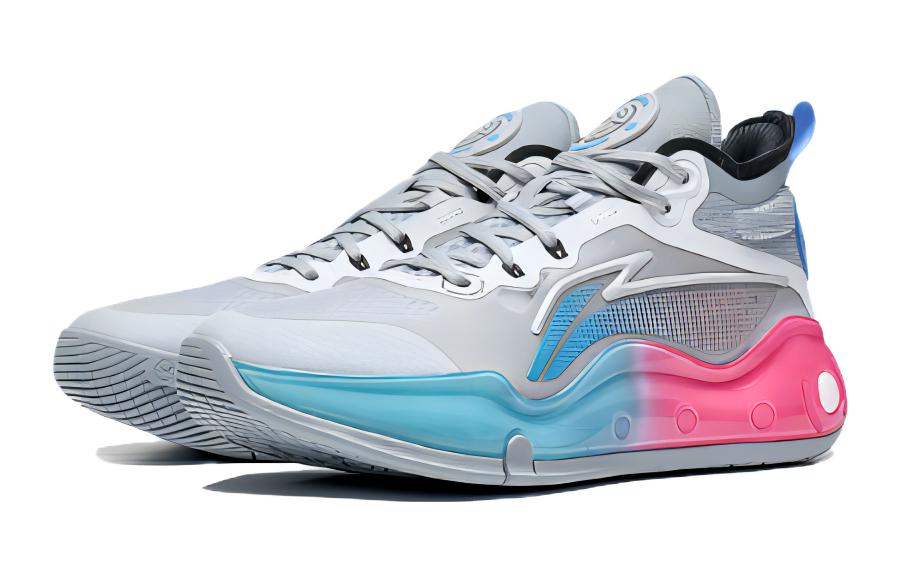 (PS) Li-Ning Basketball Sneakers 'Grey Pink' 圖 3