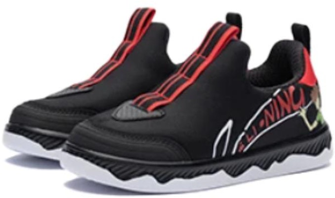(Preschool) Li-Ning Board Shoes 'Soft Comfort Low Black' YKNR148-1 Lookbook (Preschool) Li-Ning Board Shoes 'Soft Comfort Low Black' YKNR148-1