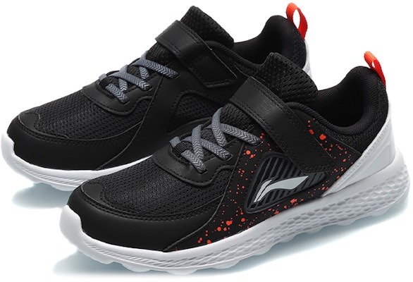 (Preschool) Li-Ning Breathable Lightweight Sneaker 'Black' YKFQ004-1 Lookbook (Preschool) Li-Ning Breathable Lightweight Sneaker 'Black' YKFQ004-1