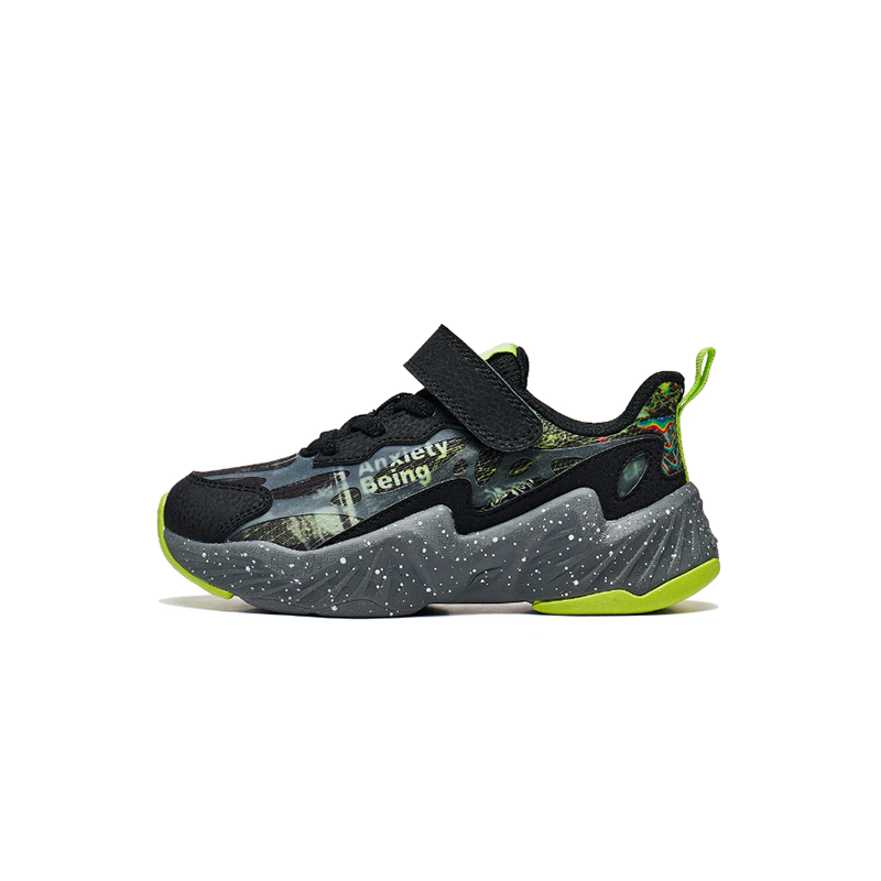 (Preschool) Li-Ning Casual &#x27;Black Citrus Green&#x27; YKNT088-7